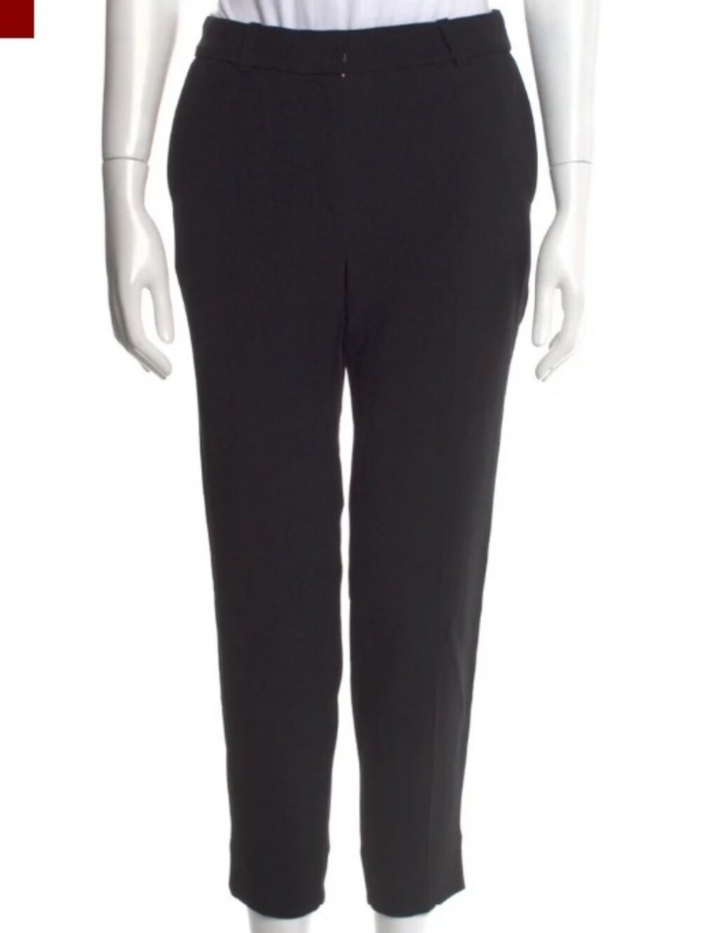 Sezane Black Skinny Leg Ankle Pants